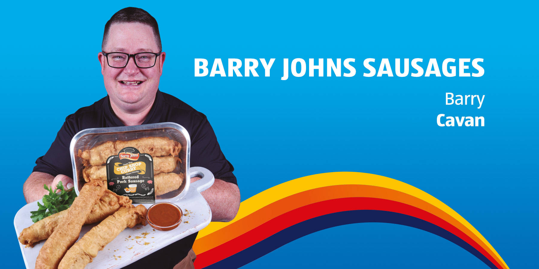 Barry Johns Sausages promotional display
