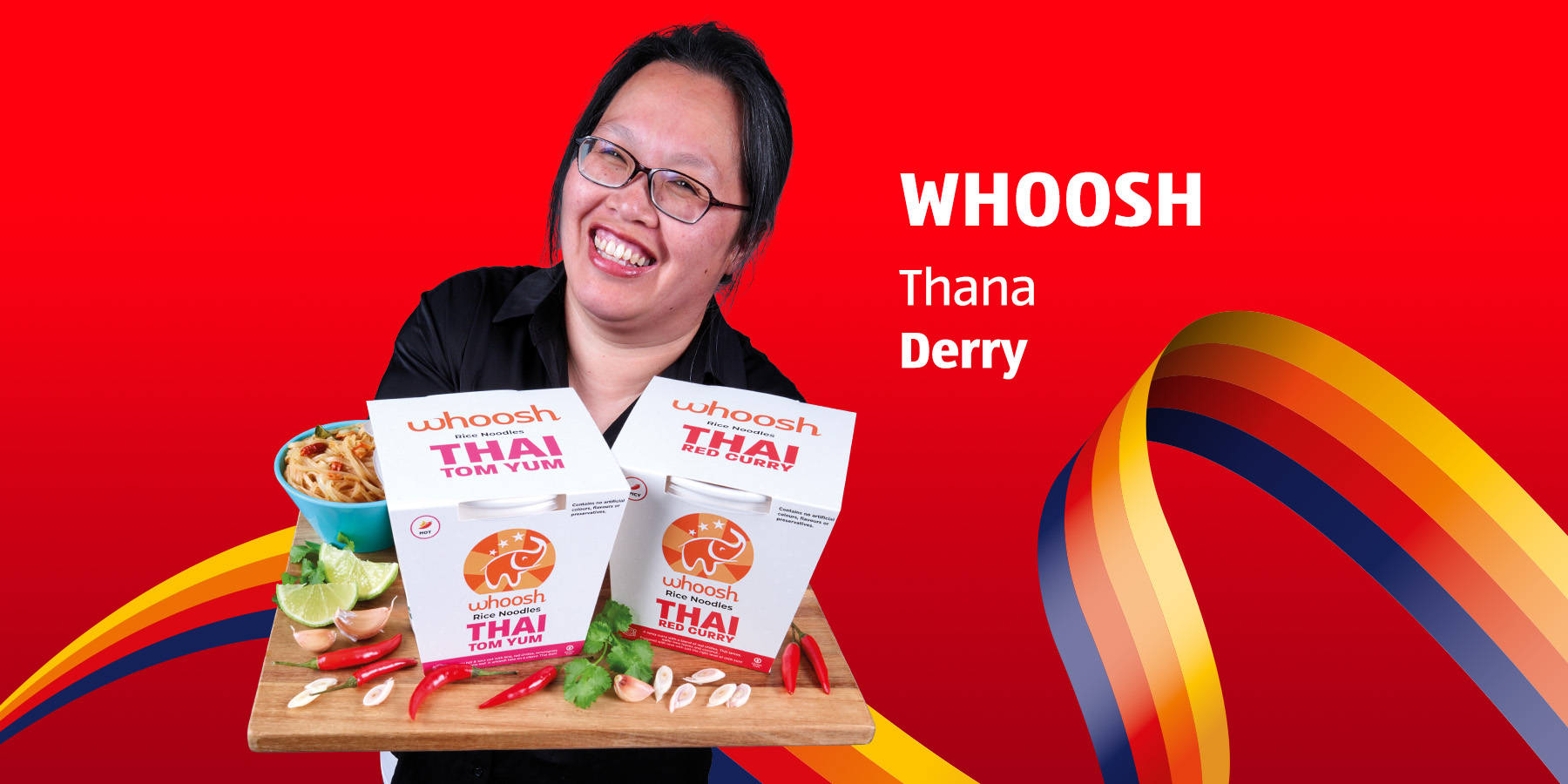 Whoosh Thai Tom Yum Instant Noodles