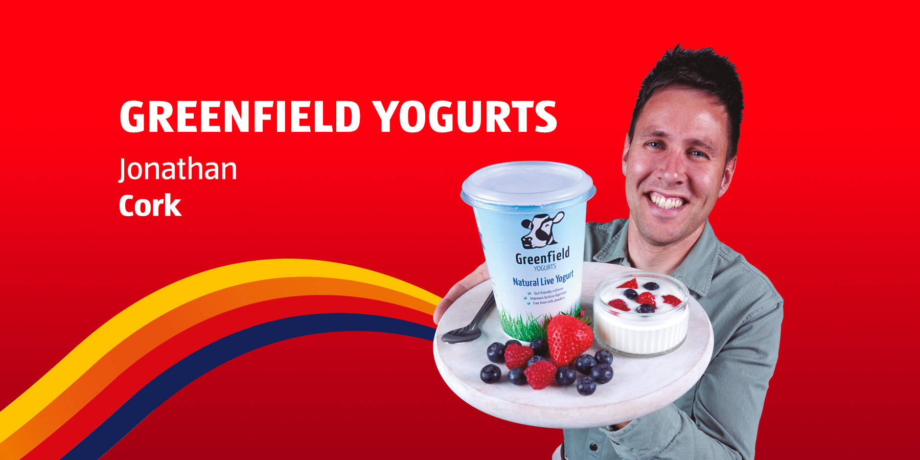 Greenfield Yogurts with fresh berries