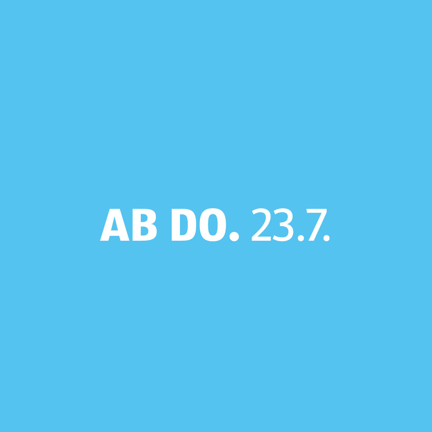 Werbetermin Donnerstag