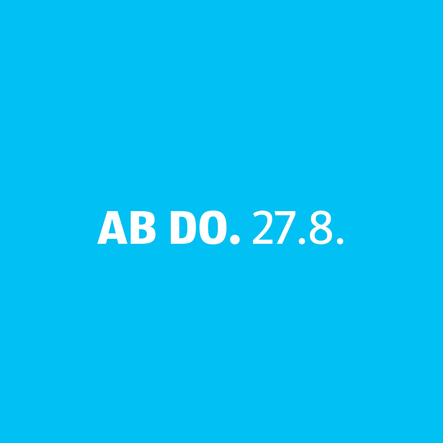 Werbetermin Donnerstag