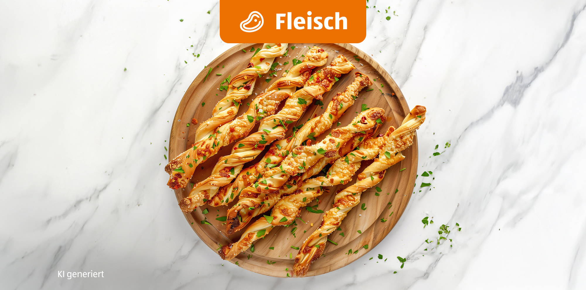 Flammkuchensticks.