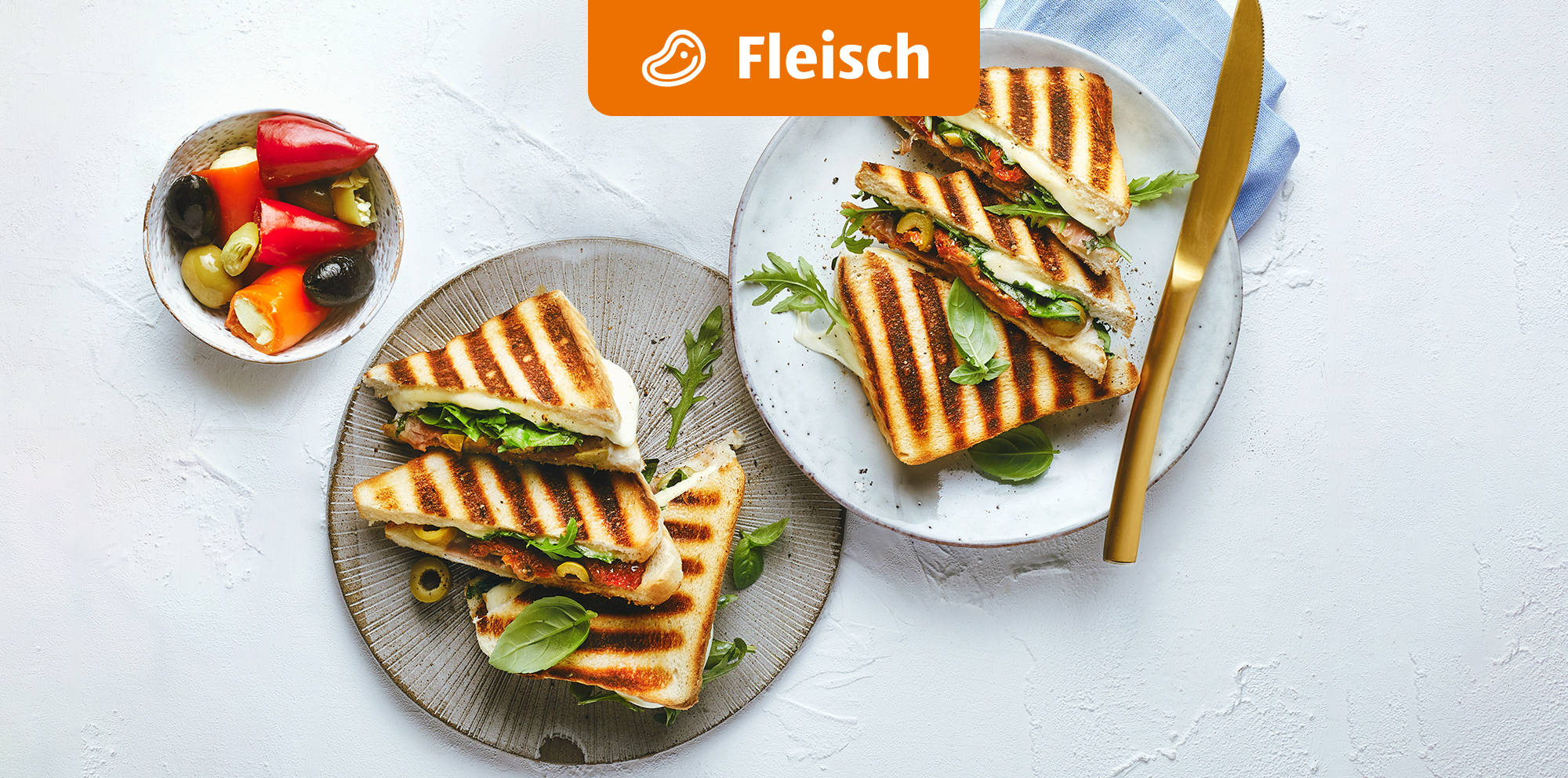 Gourmet-Sandwich Italian Style.