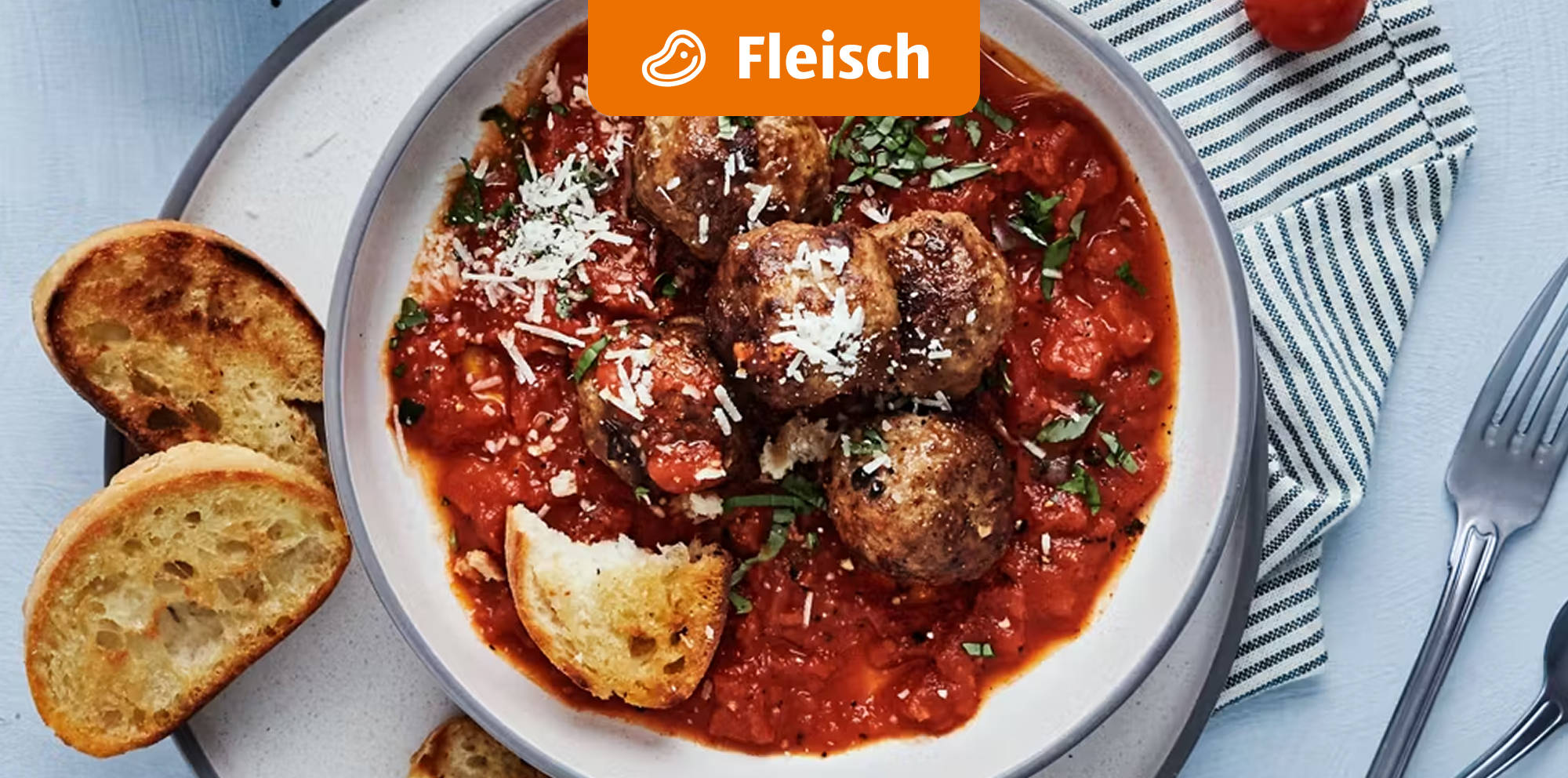 Polpette – italienische Hackbällchen mit Tomatensauce.
