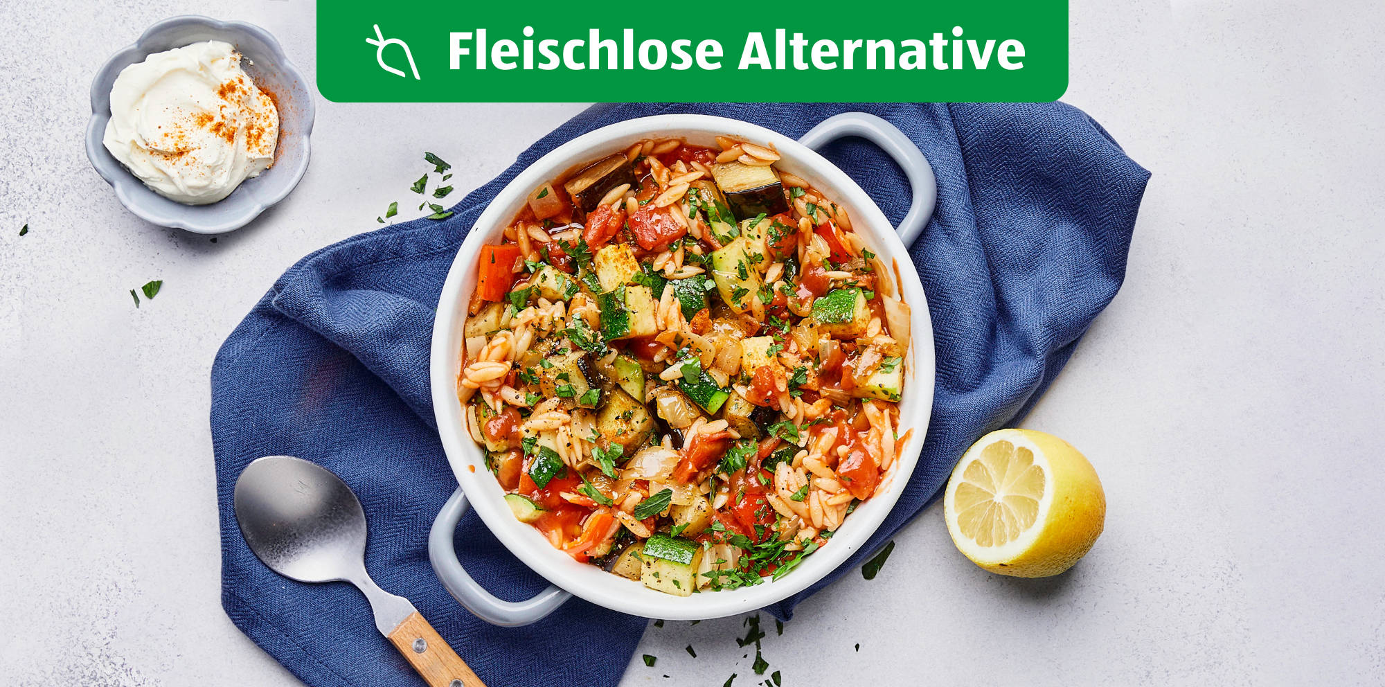 Kritharaki-Gemüse-Pfanne.