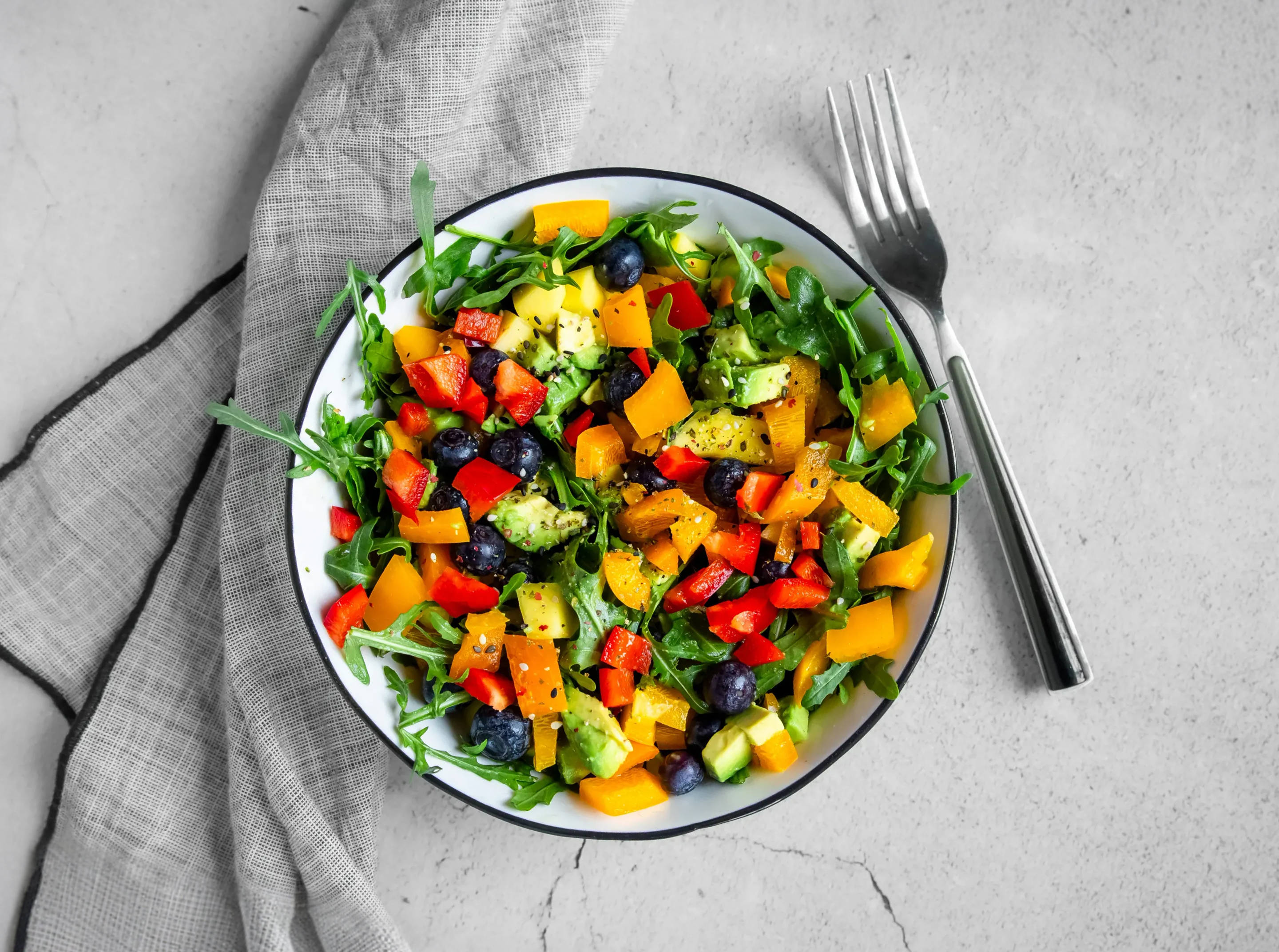Bunter, frischer Salat.