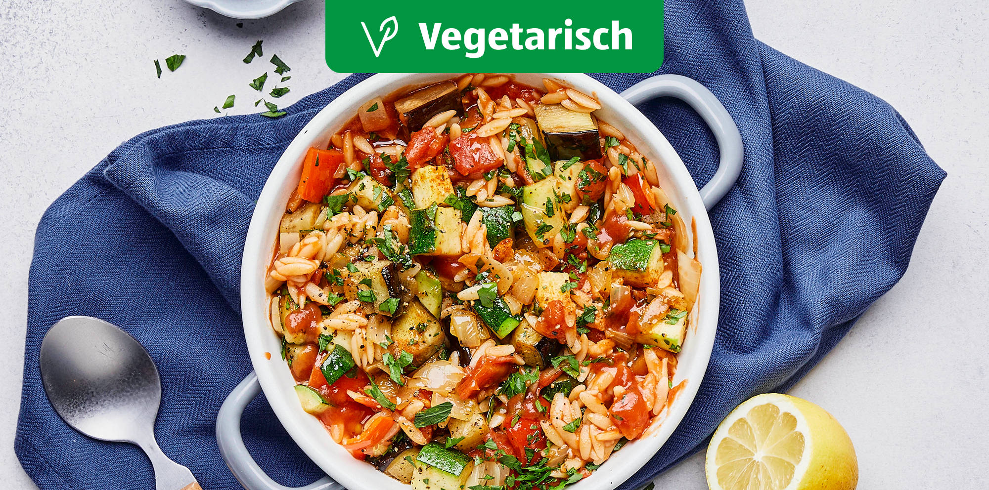 Kritharaki-Gemüse-Pfanne.