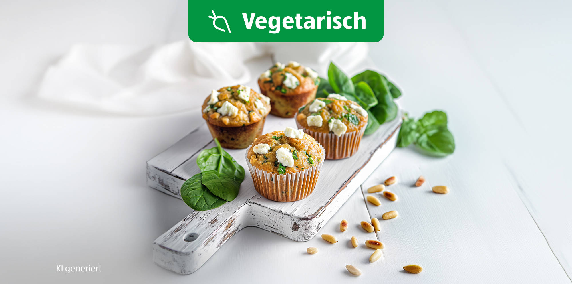Spinat-Feta-Muffins.