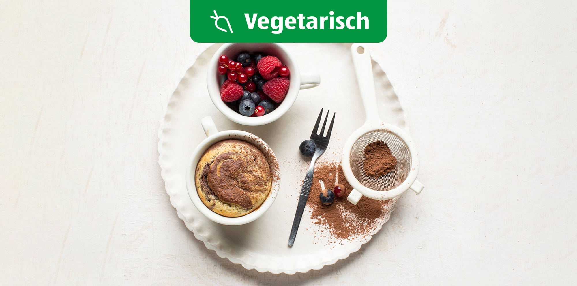 Luftiger Marmor-Tassenkuchen.