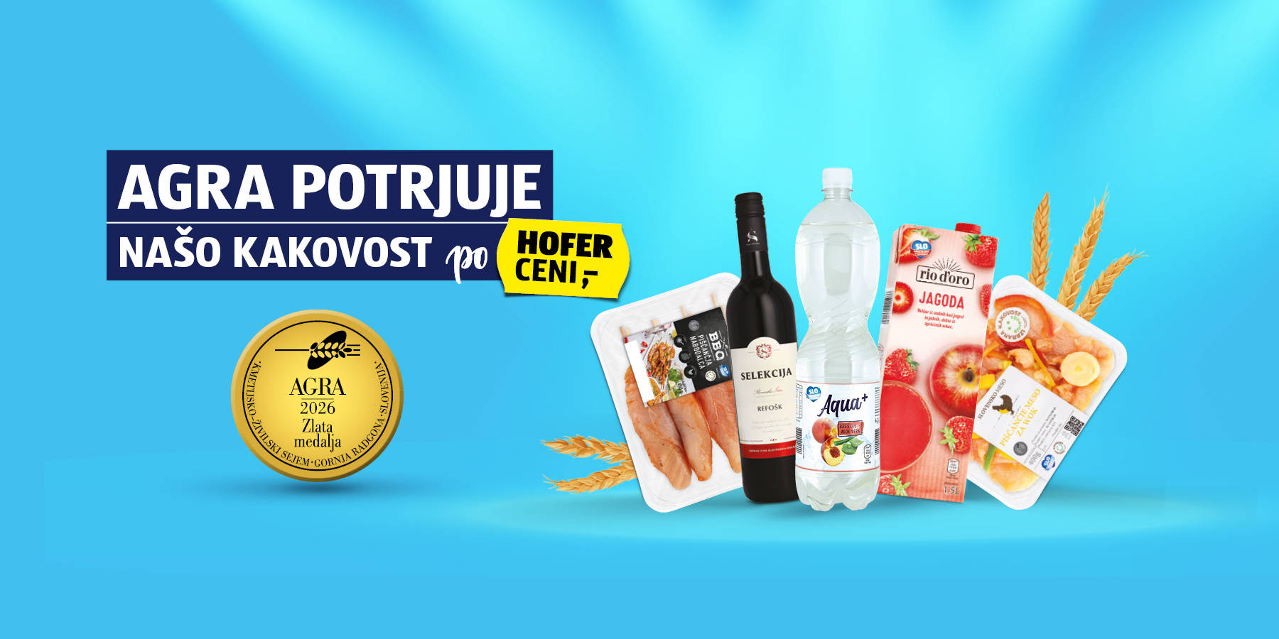 AGRA potrjuje kakovost HOFER izdelkov