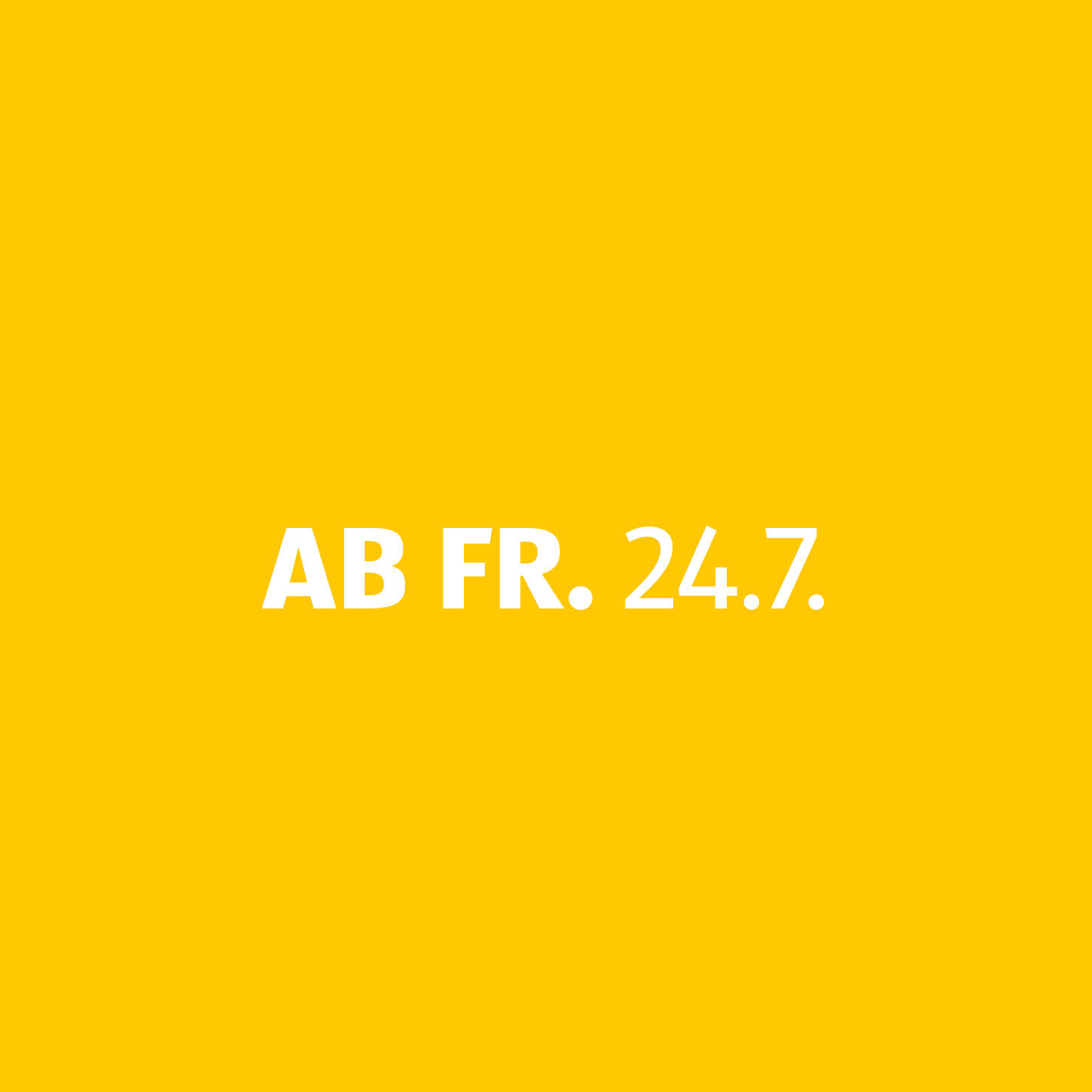 Werbetermin Freitag
