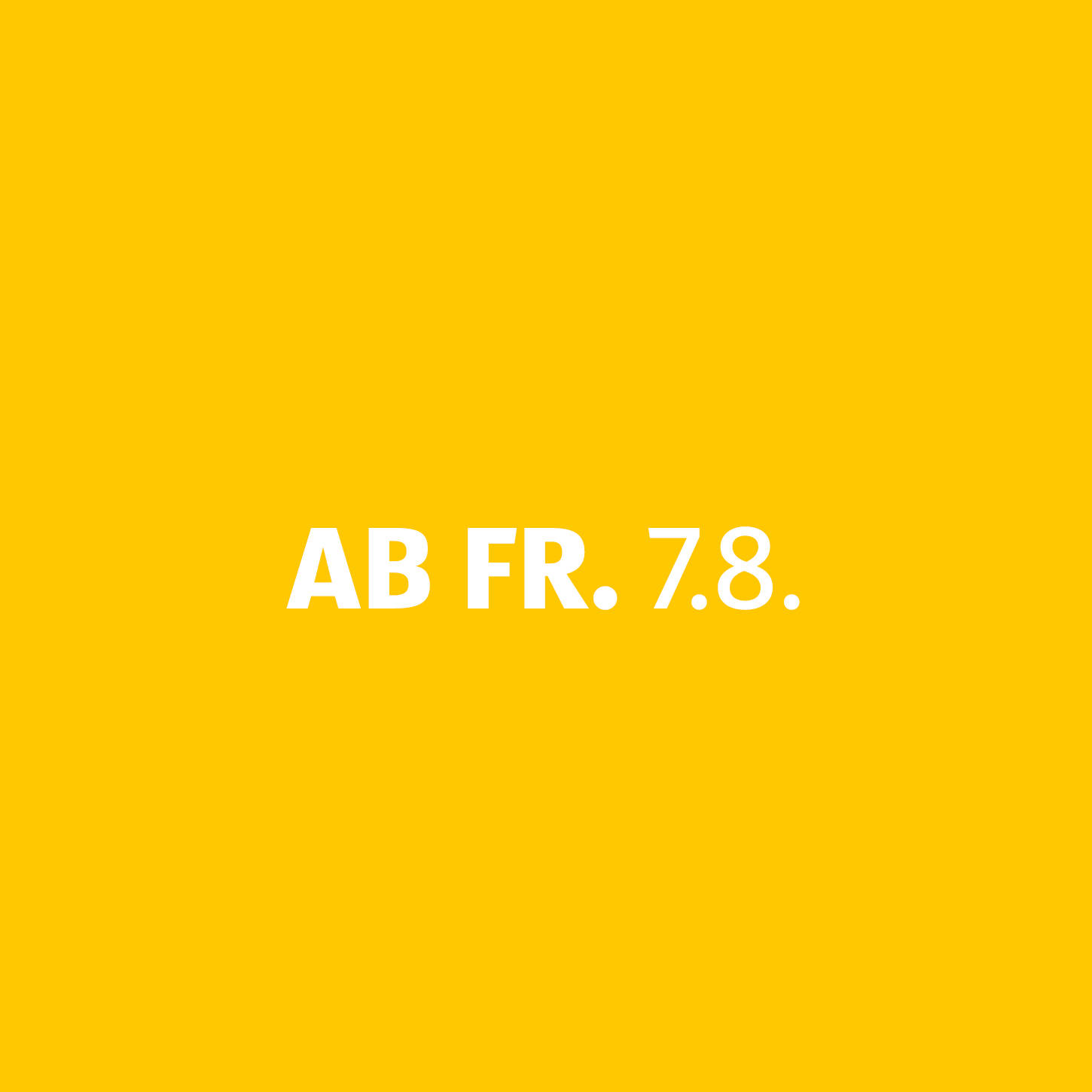 Werbetermin Freitag