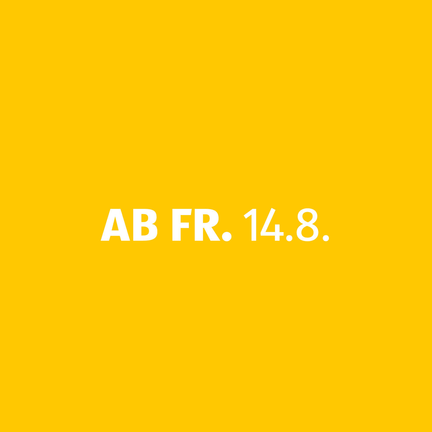 Werbetermin Freitag
