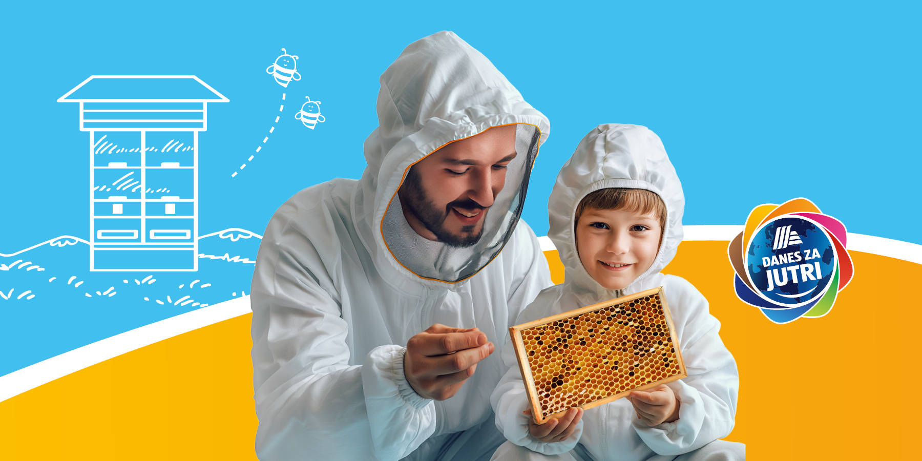 Oče in sin čebelarita