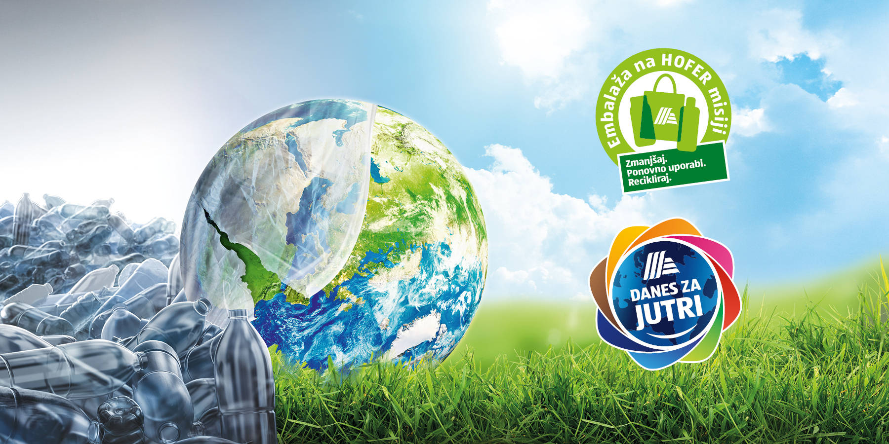 Planet zemlja na travi