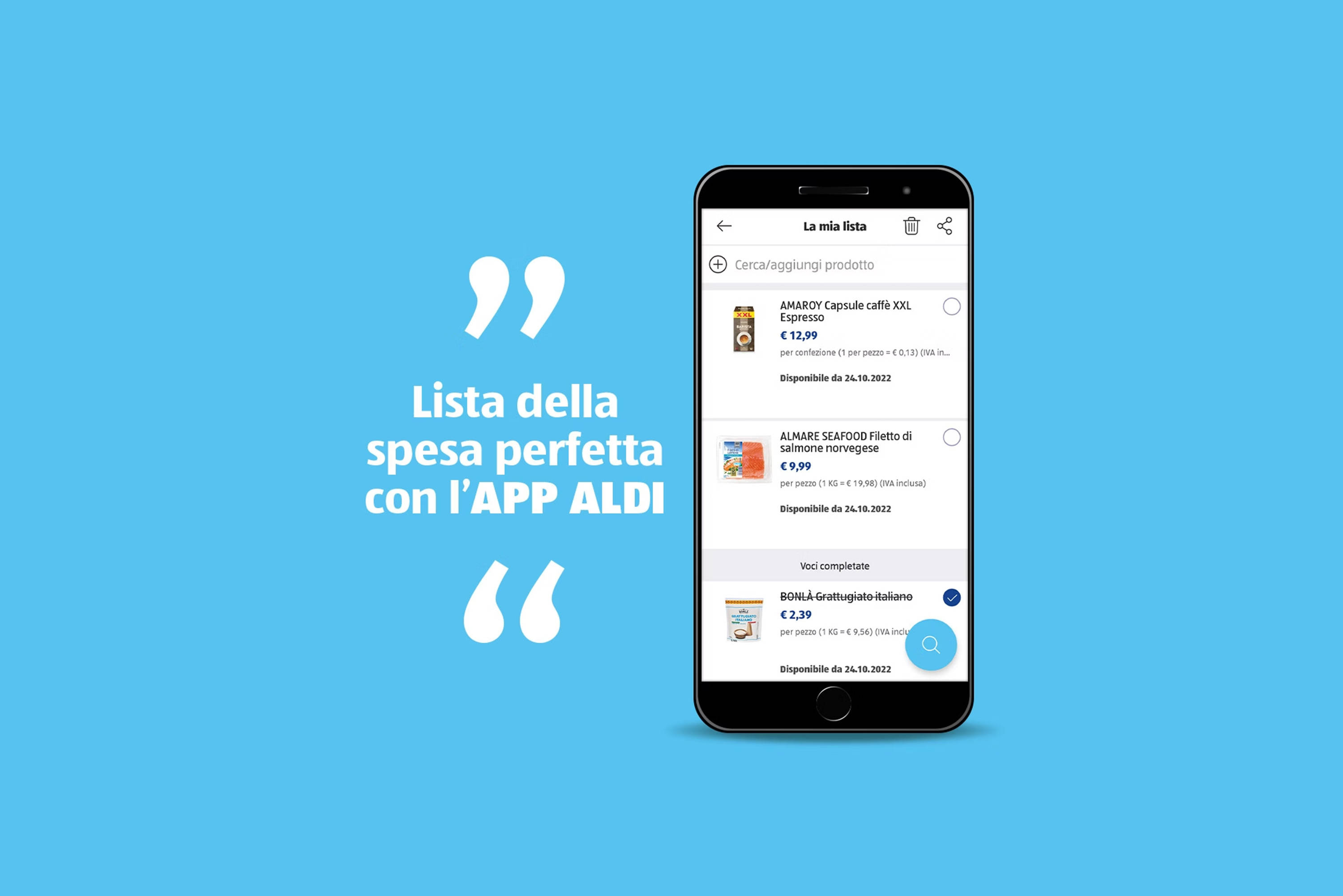 Lista della spesa perfetta con la App ALDI