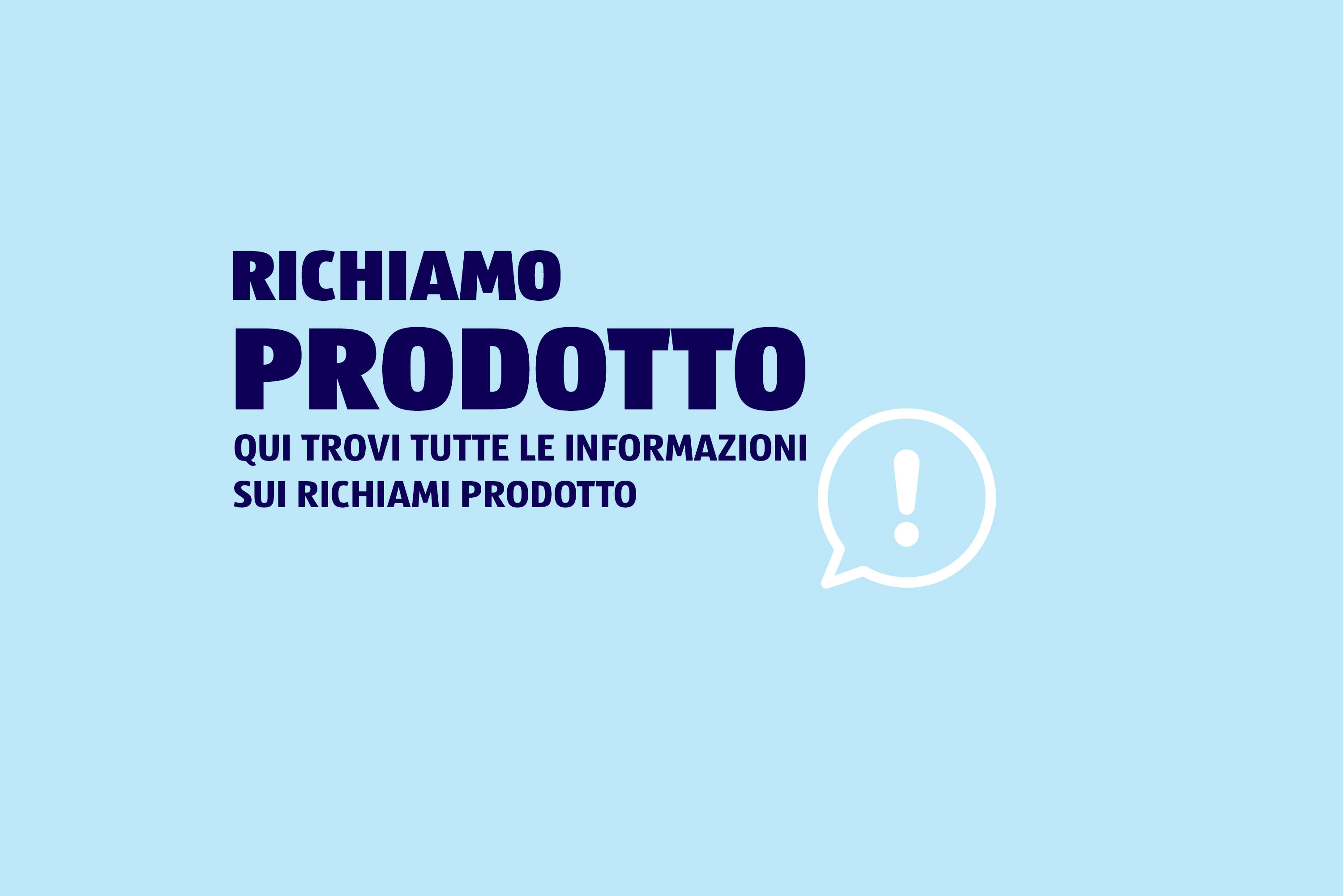 Richiami di prodotto