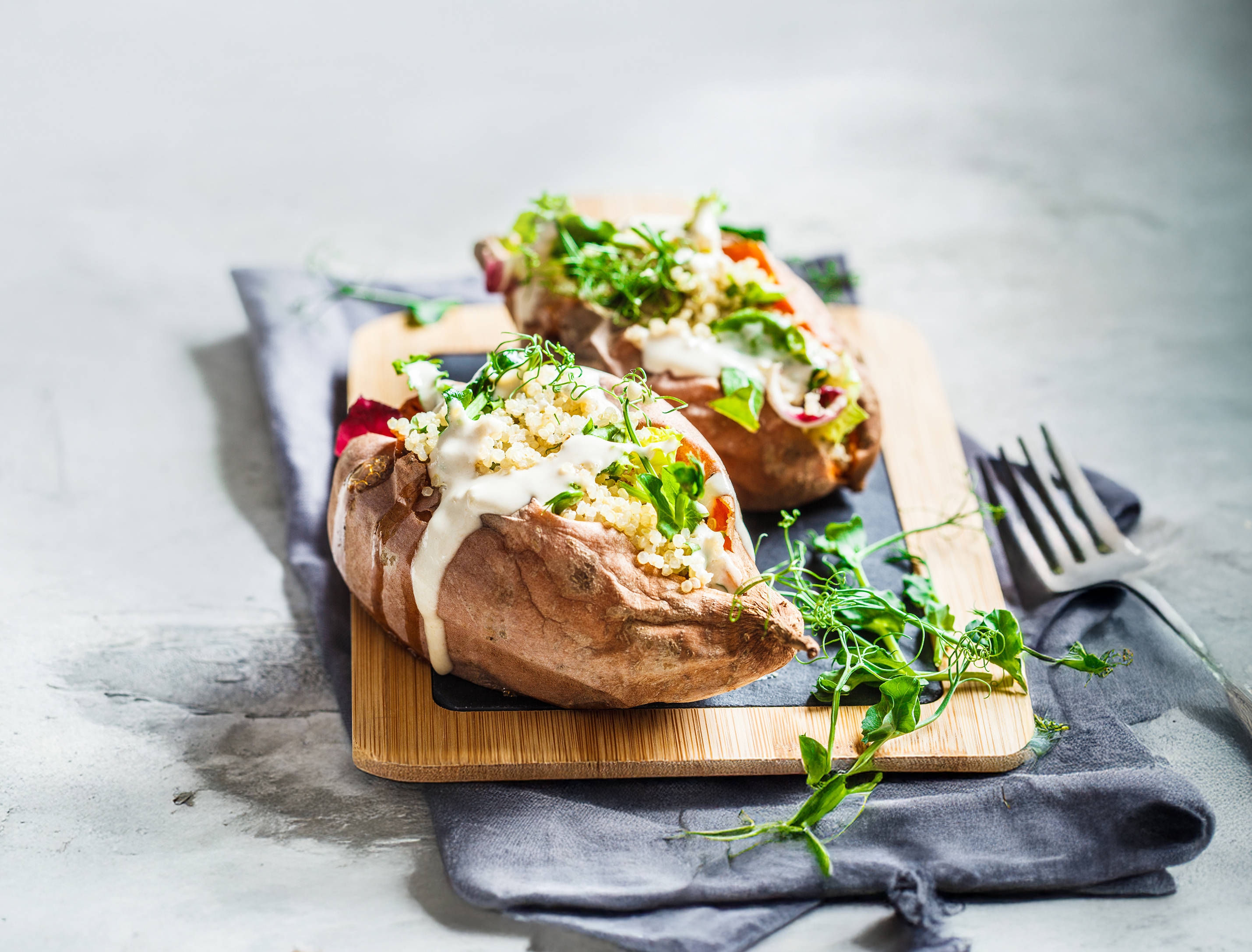 Gefüllte Süßkartoffeln..