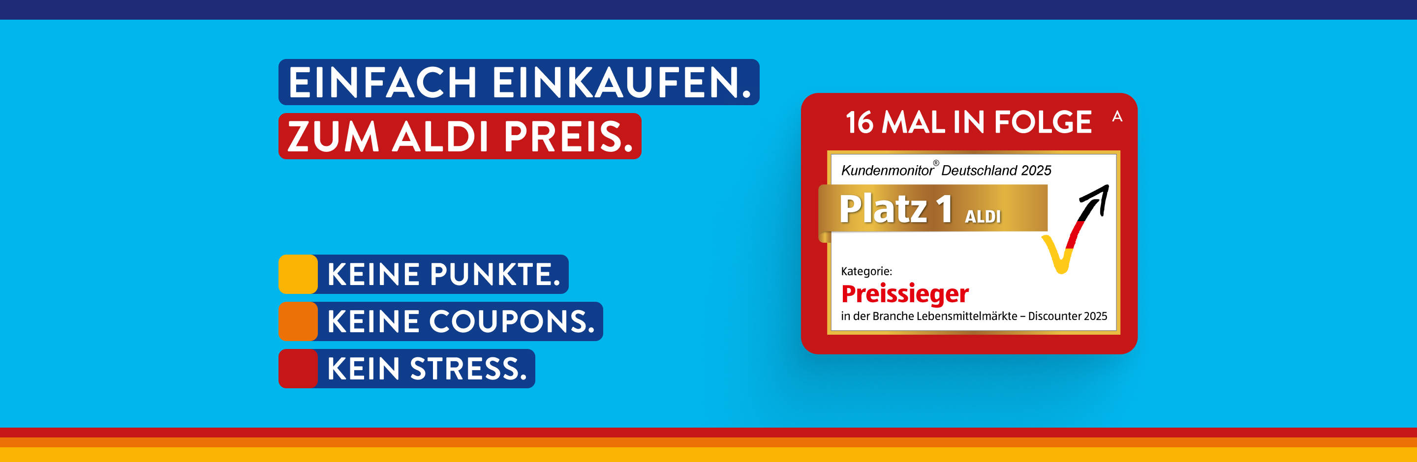 Einfach einkaufen. Zum ALDI Preis.