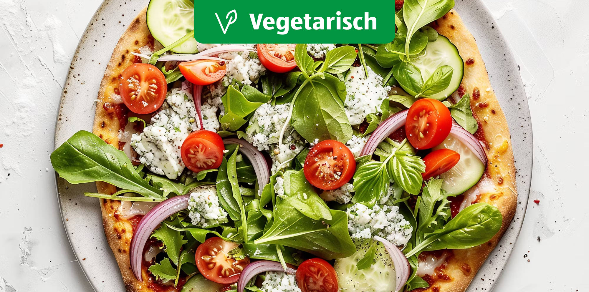 Salat-Pizza.