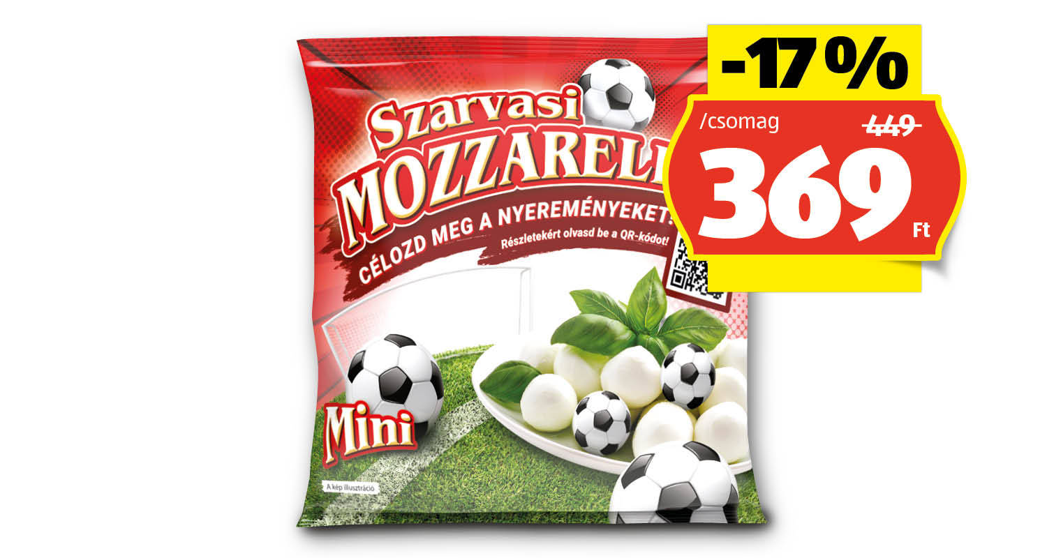 SZARVASI Mini mozzarella, 100 g/csomag