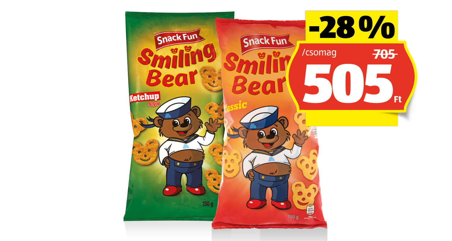 SNACK FUN Smiling bear, 150 g/csomag