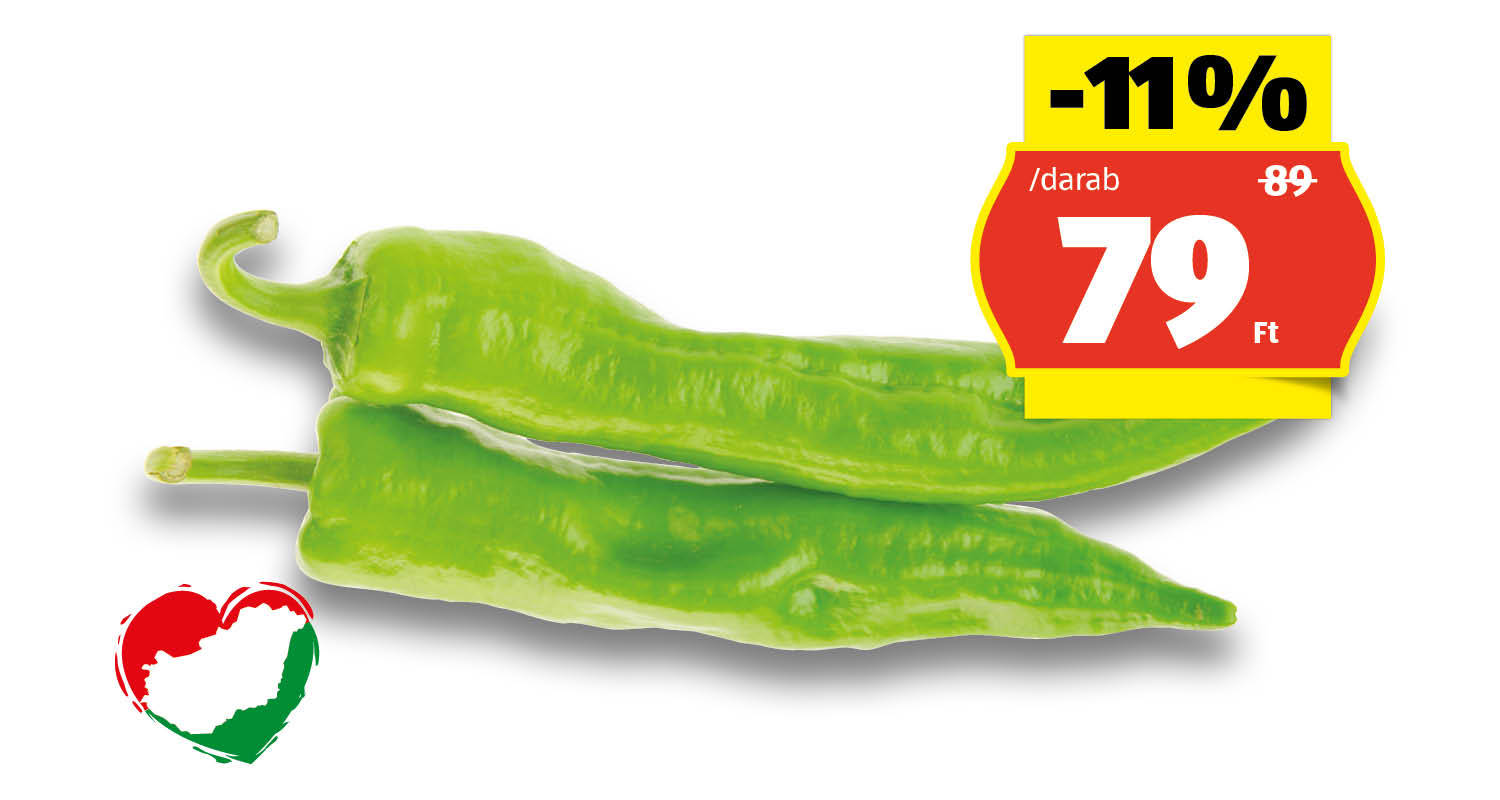 Hegyes-erős paprika, /darab