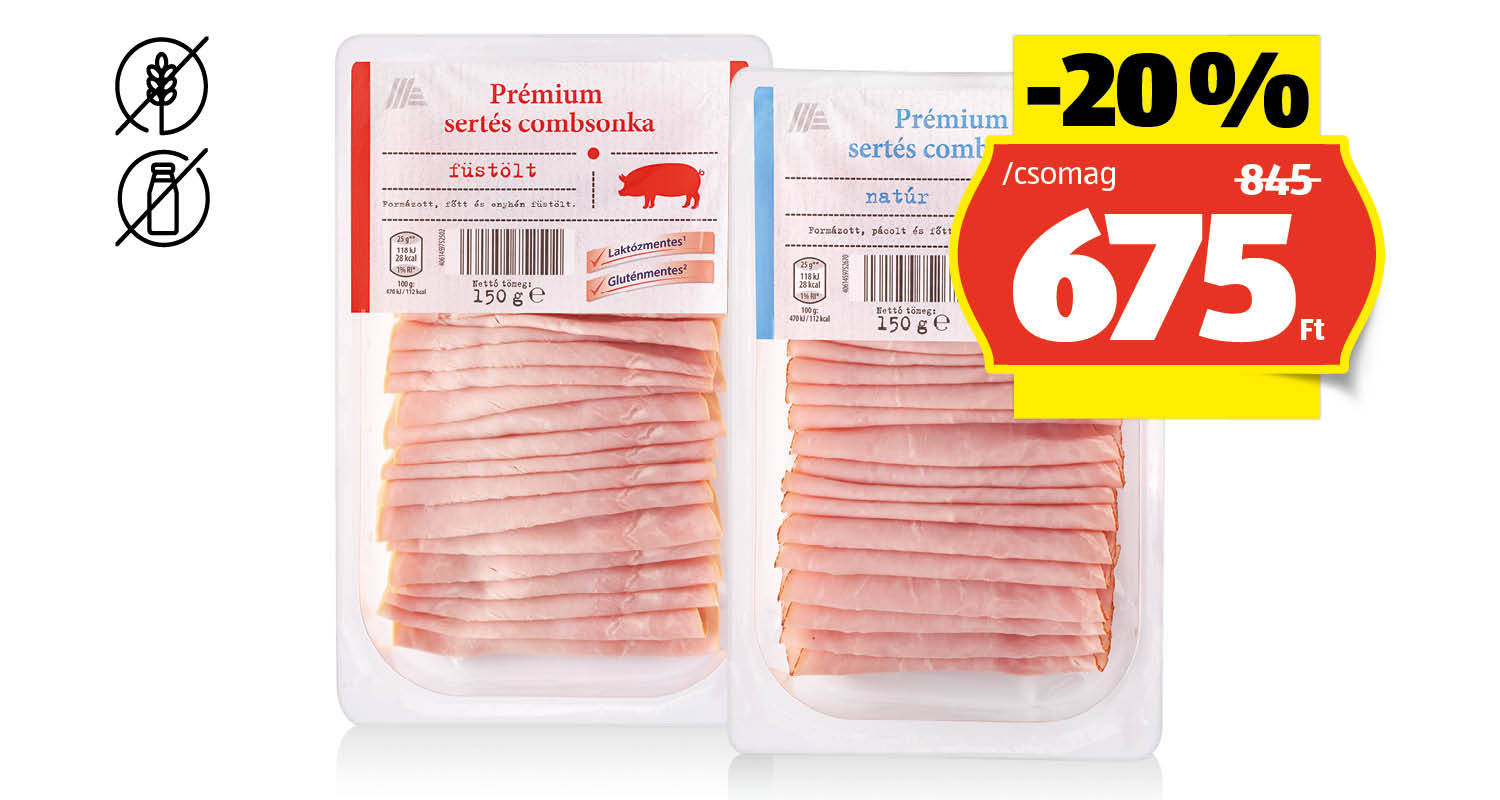 Prémium sertéssonka, 150 g/csomag