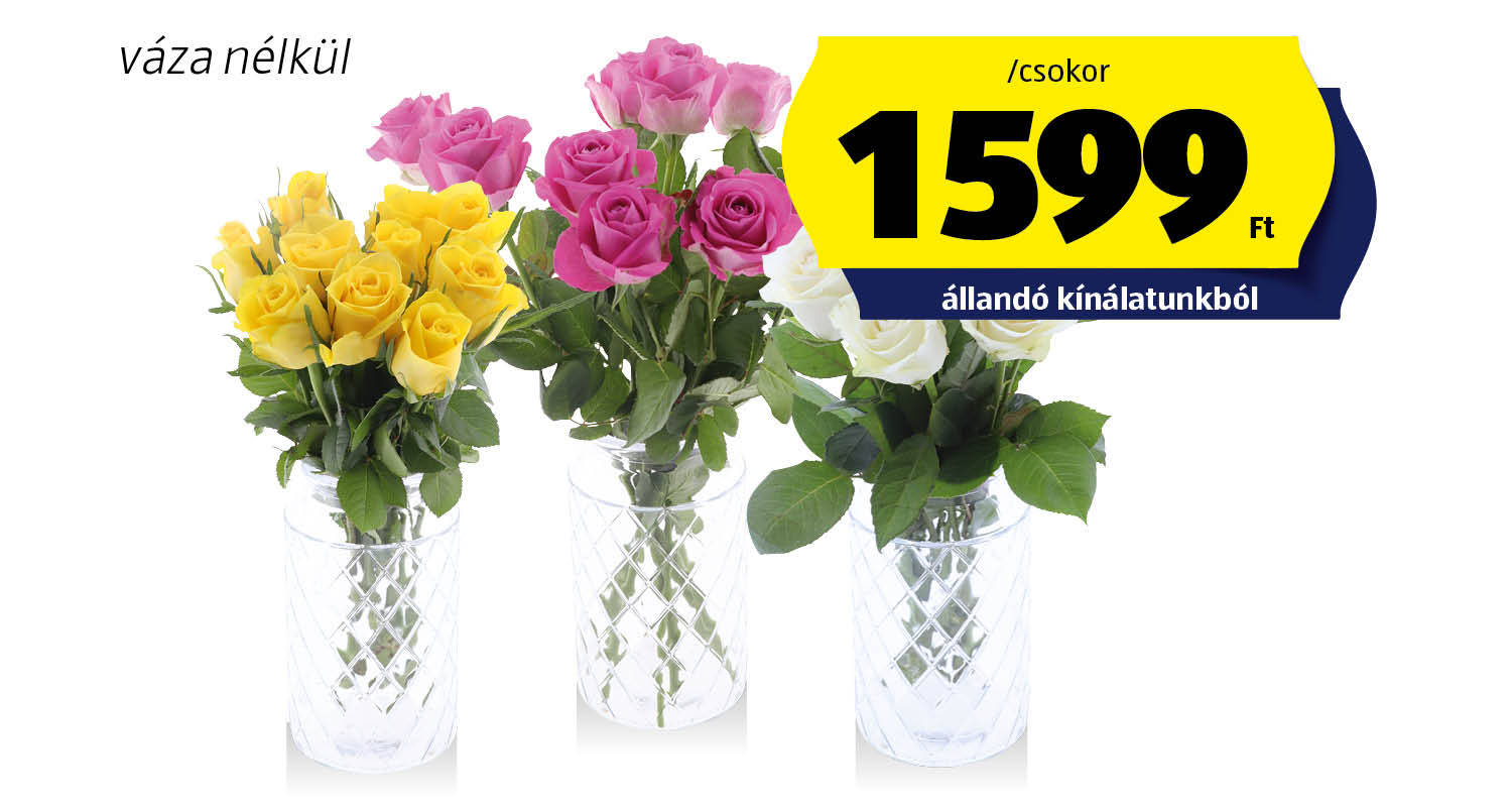 Rózsacsokor, 10 szál/csokor