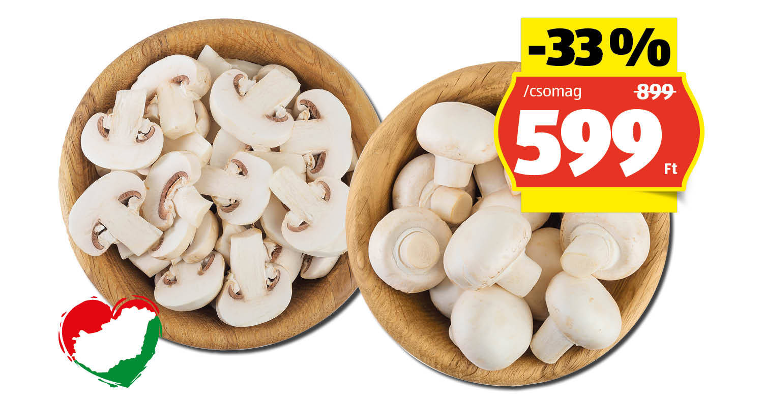 Gomba, 500 g vagy 400 g/csomag