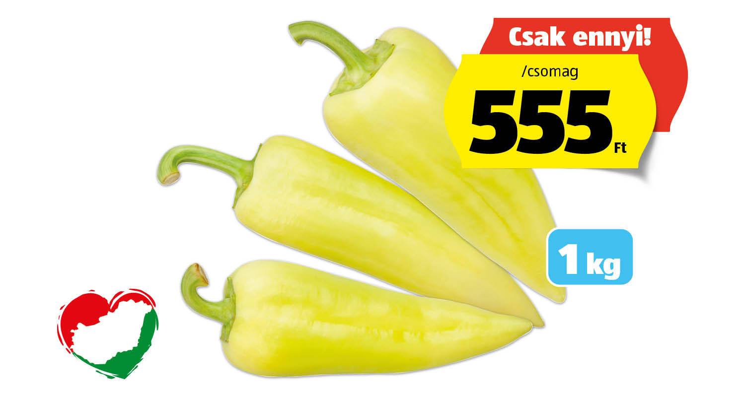 Lecsópaprika, 1 kg/csomag