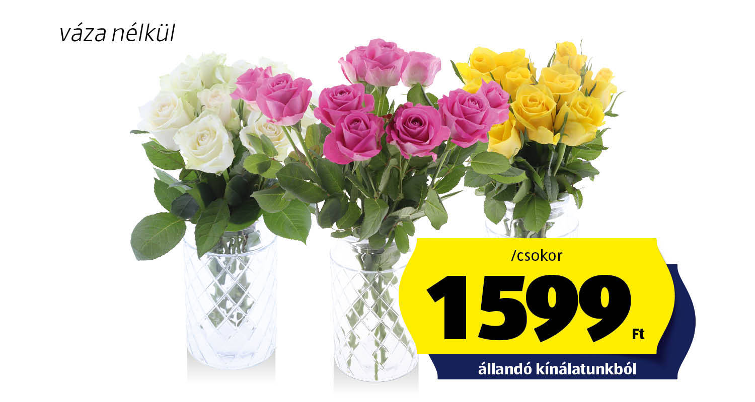 Rózsacsokor, 10 szál/csokor