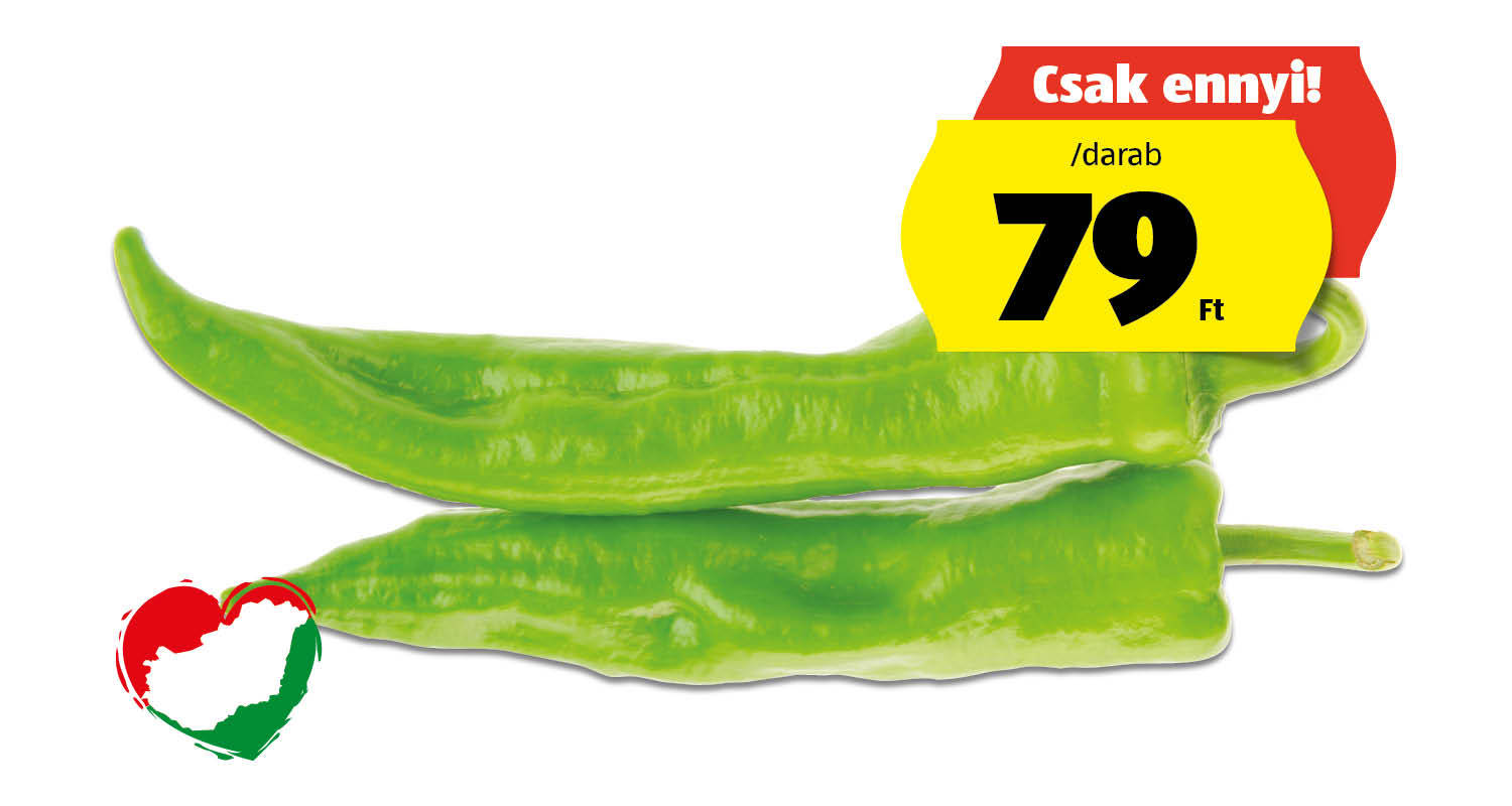 Hegyes-erős paprika, /darab