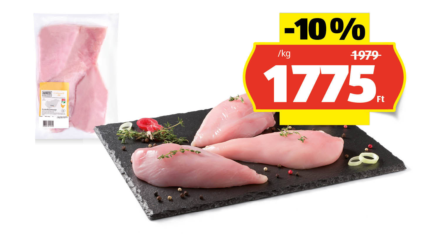 HÚSMESTER Friss csirkemellfilé, /kg