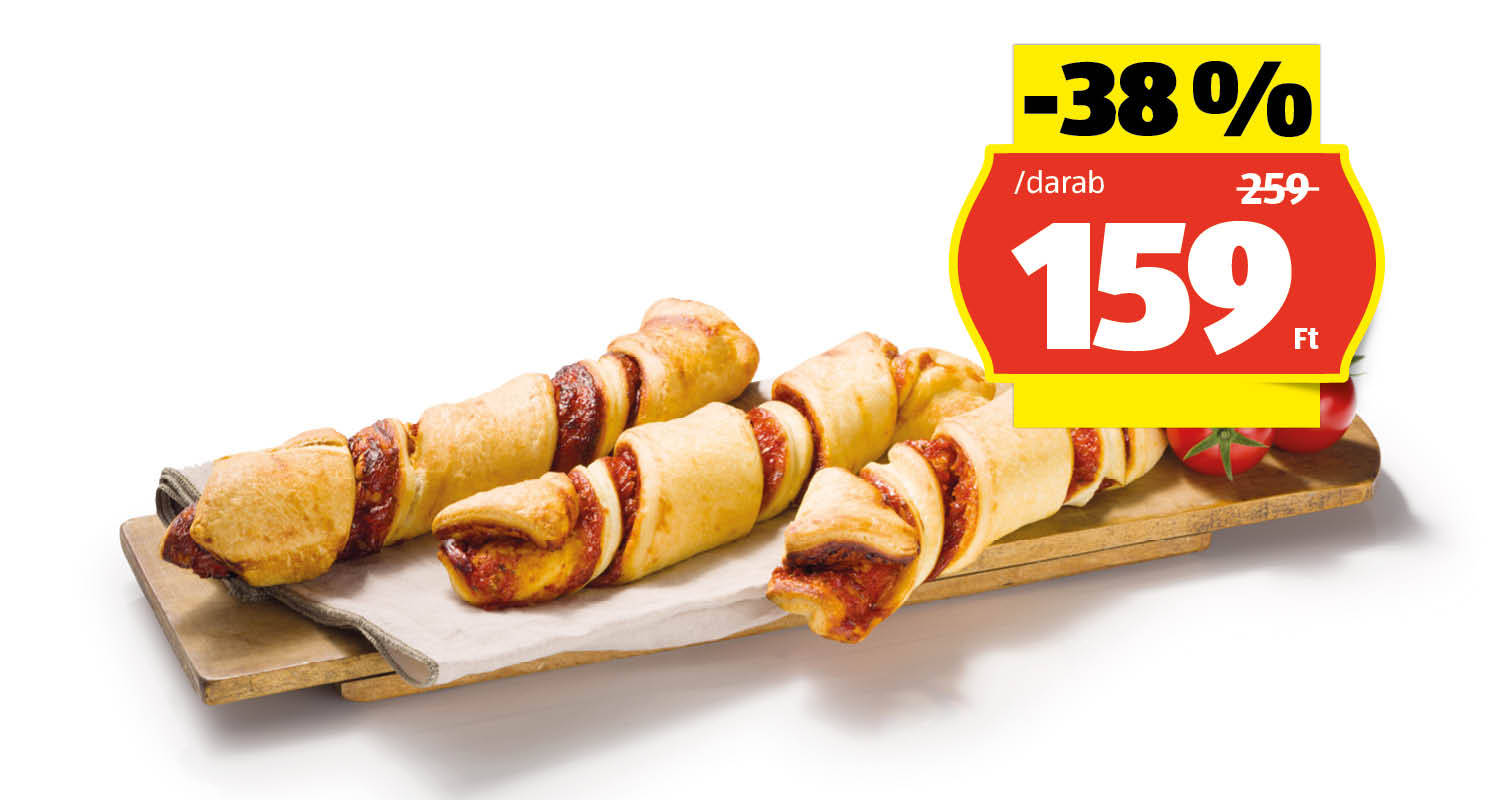 AZON MELEGÉBEN Pizza twister, 100 g/darab