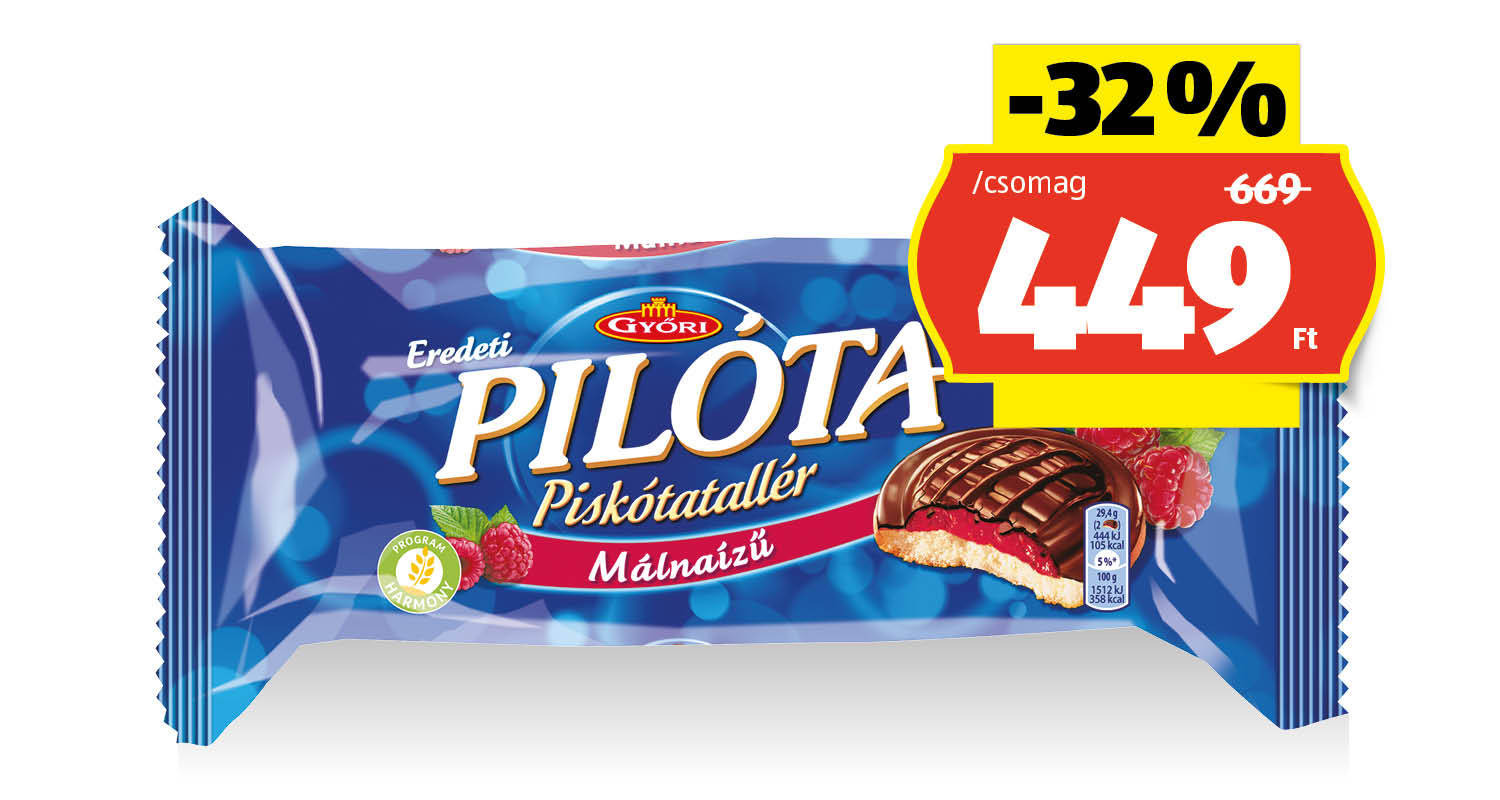 GYŐRI Pilóta piskótatallér, 147 g/csomag