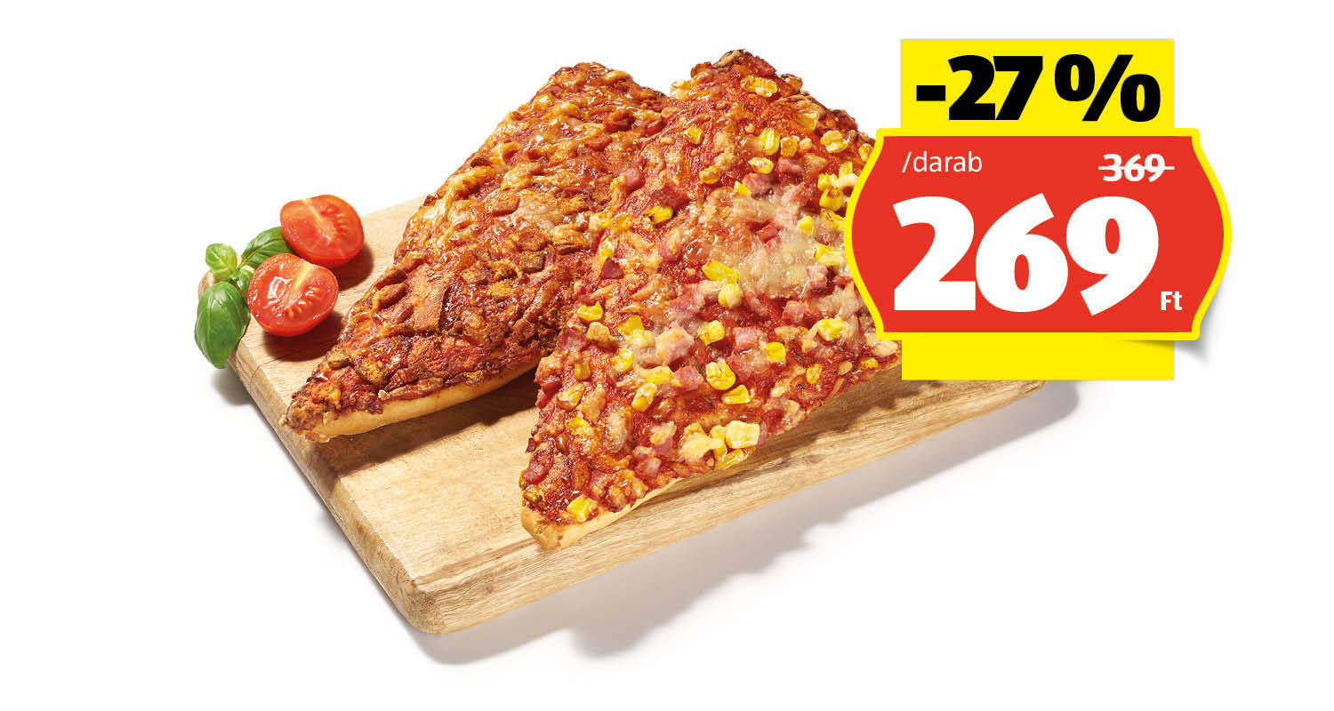 AZON MELEGÉBEN Pizzaszelet, 140 g/darab