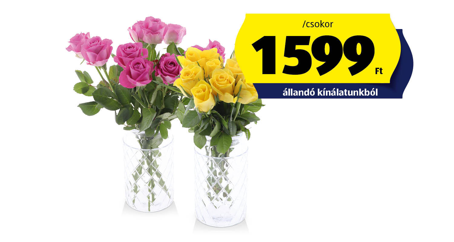 Rózsacsokor, 10 szál/csokor