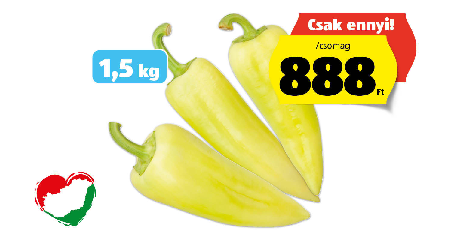 XXL lecsópaprika, 1,5 kg/csomag