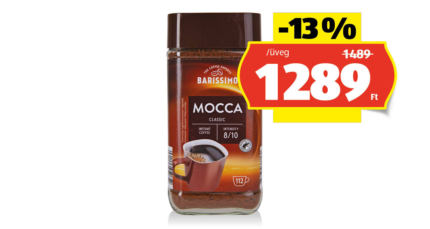 BARISSIMO Kávé Mocca, 200 g/üveg