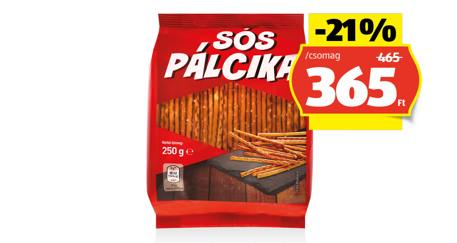 Sós pálcika, 250 g/csomag