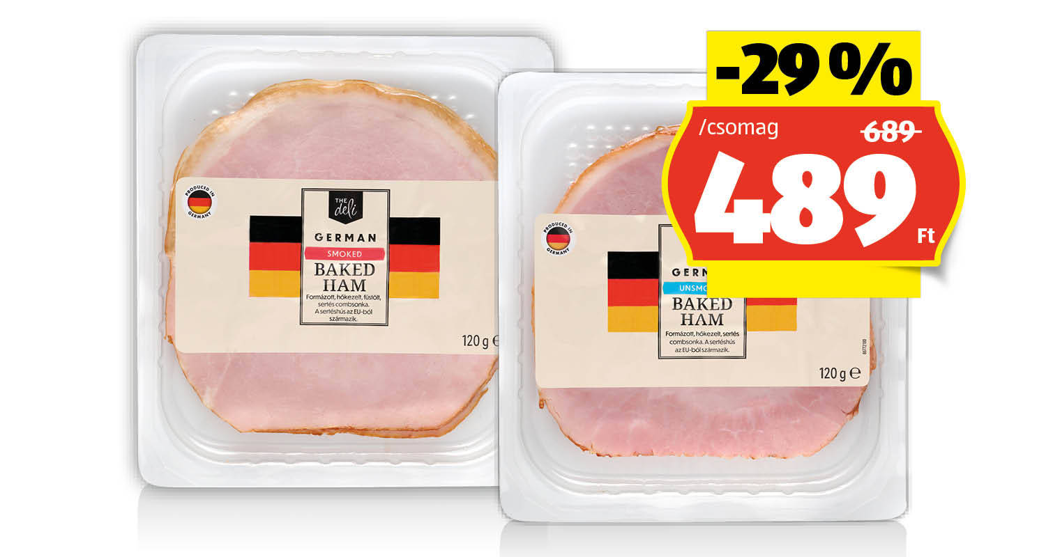 Német sült sonka, 120 g/csomag