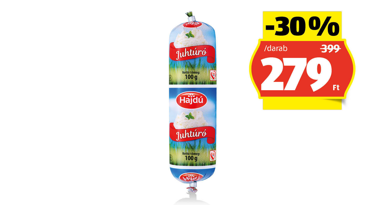 HAJDÚ Juhtúró, 100 g/darab
