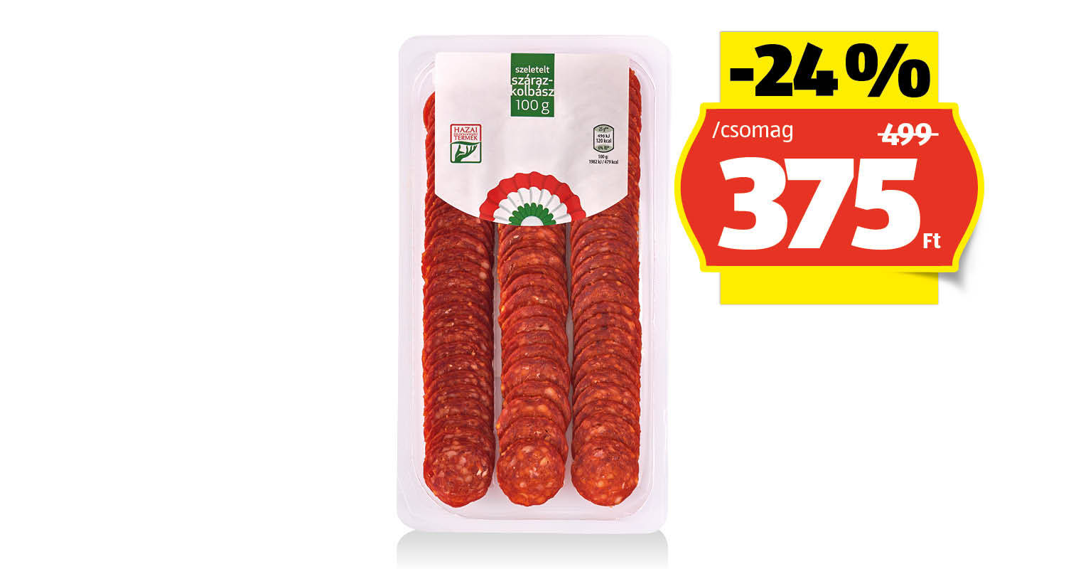 KOKÁRDÁS Szárazkolbász, 100 g/csomag