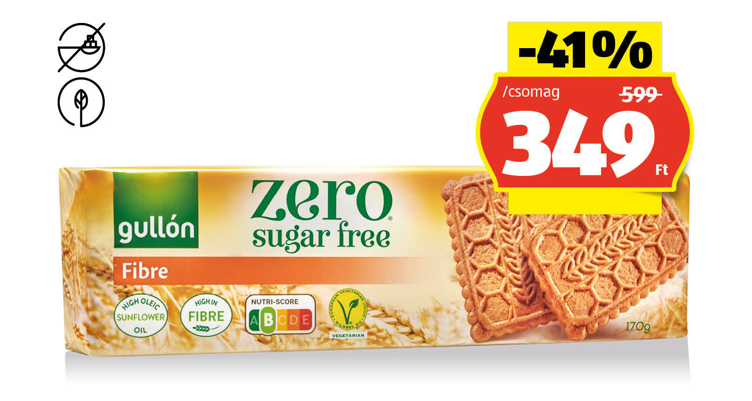GULLON Rostdús keksz, 170 g/csomag