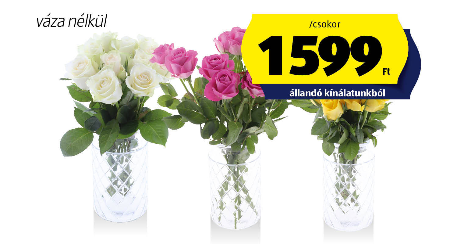 Rózsacsokor, 10 szál/csokor