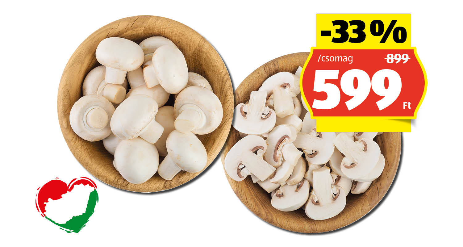 Gomba, 500 g vagy 400 g/csomag