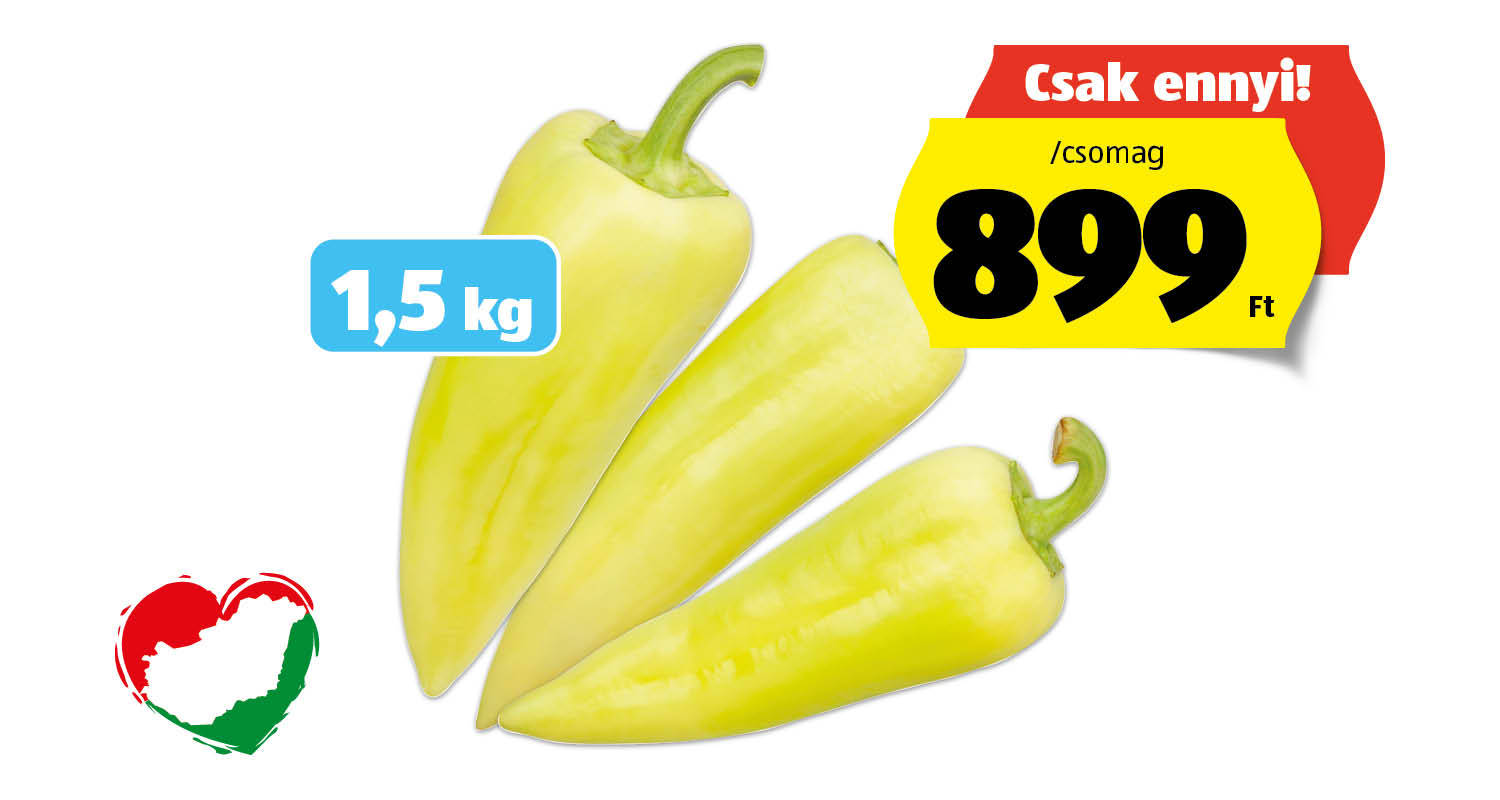 XXL Lecsópaprika, 1,5 kg/csomag