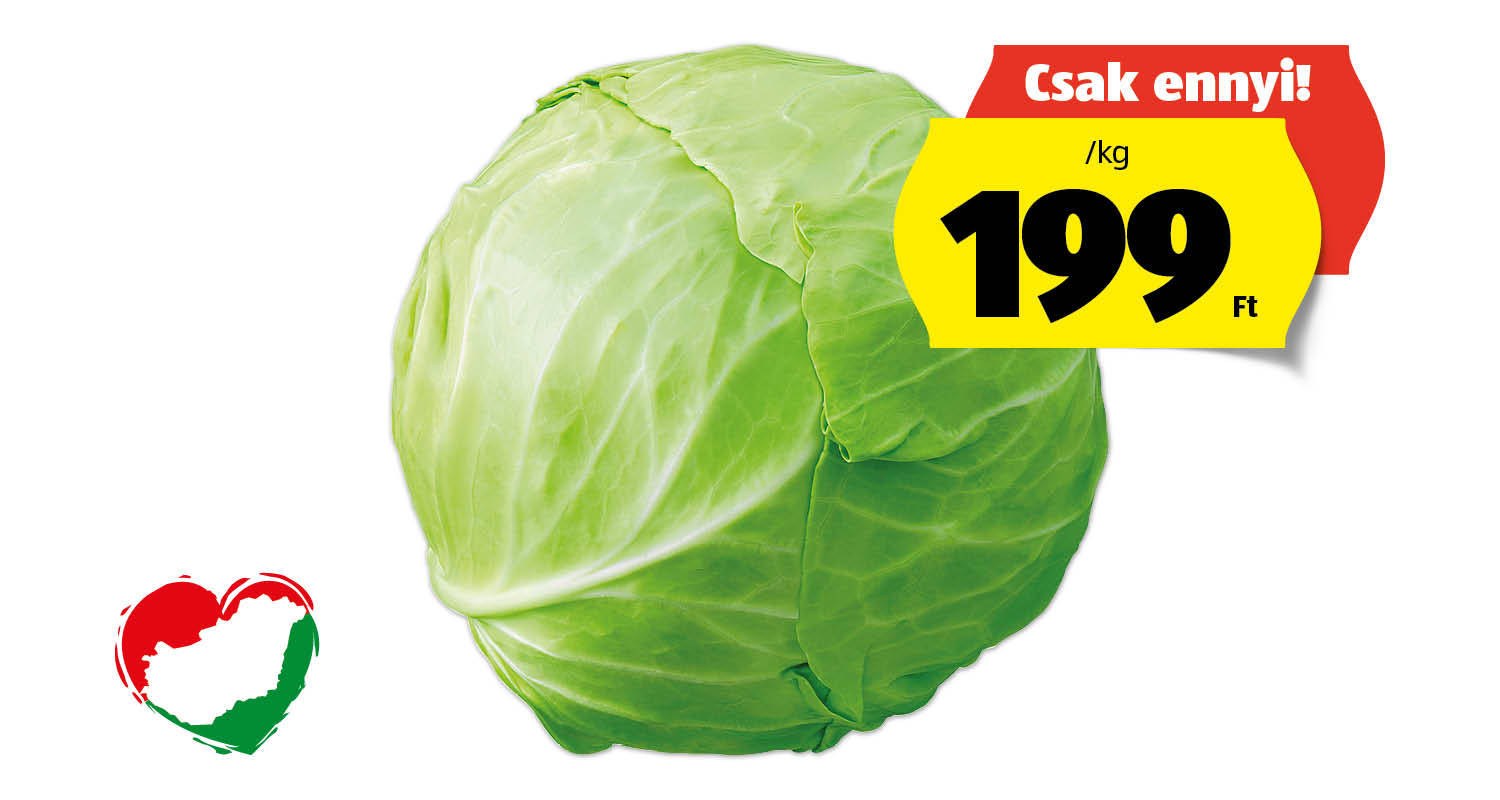 Új fejes káposzta, /kg 