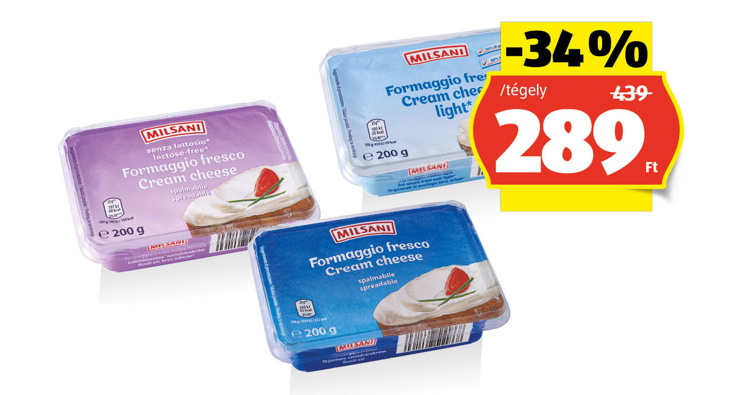 MILSANI Kenhető, friss sajt, 200 g/tégely